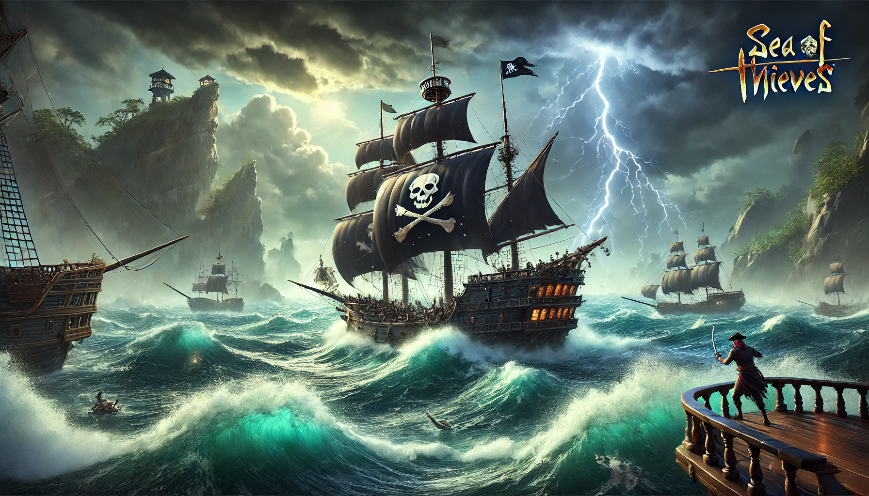 Kapal di Sea of Thieves